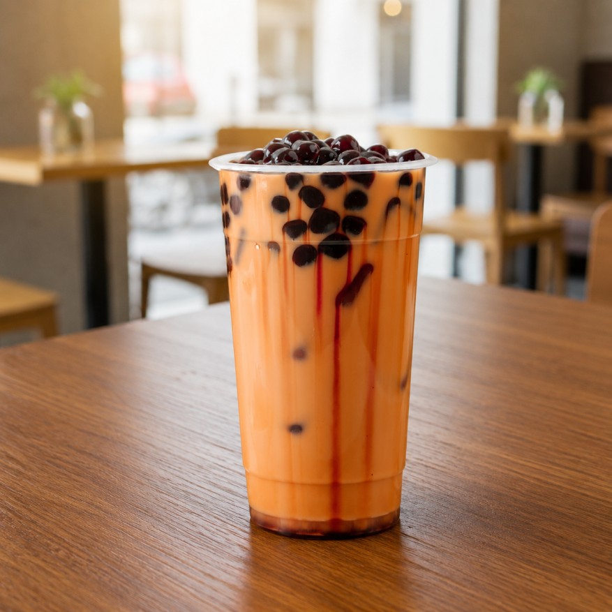 Sea Salt Caramel Boba Tea