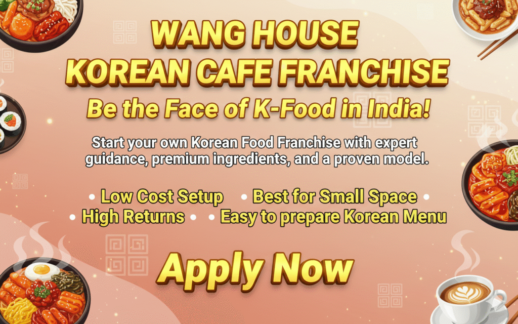 wang house korean cafe Franchise popup form