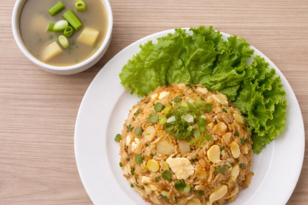 korean-restaurant-in-delhi-NCR-korean-fried-rice-with-soup-wang-house-korean-cafe
